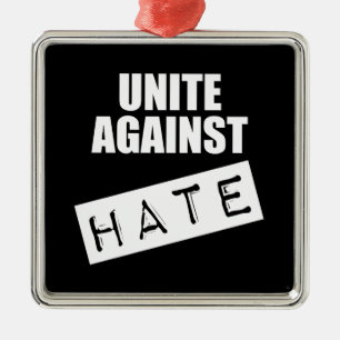 Unite Against Hate Metal Tree Decoration
