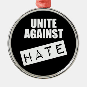Unite Against Hate Metal Tree Decoration