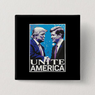 Unite America Iconic Trump  15 Cm Square Badge