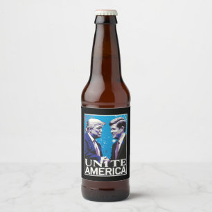 Unite America Iconic Trump  Beer Bottle Label