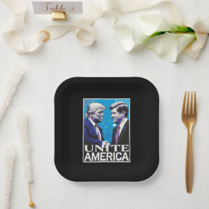 Unite America Iconic Trump  Paper Plate