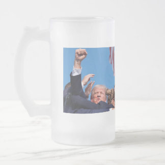 Unite America Trump 2024 Frosted Glass Beer Mug