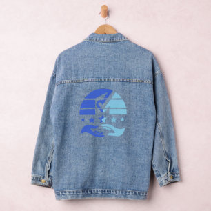 Unite and Shine: A Vision of Collaboration Denim Jacket