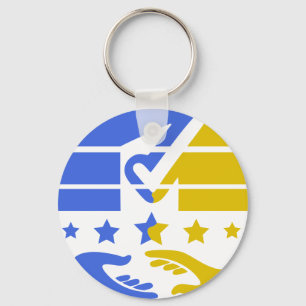 Unite and Shine: A Vision of Collaboration Key Ring