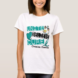 UNITE BELIEVE CURE Ovarian Cancer T-Shirt