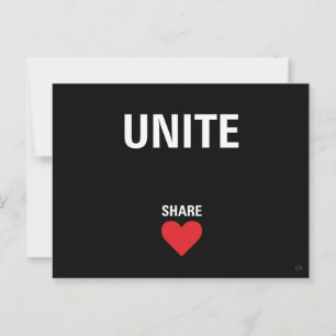 Unite Democracy Humanitarian Postcard