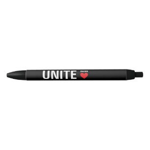 Unite Democracy Political Black Ink Pen