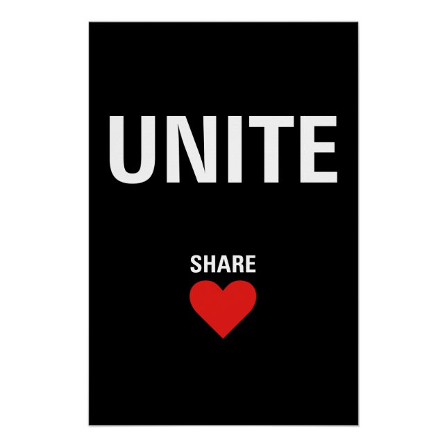 Unite Democracy Political Poster (Front)