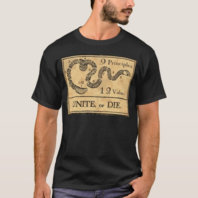 Unite or Die  mug T-Shirt (Front)