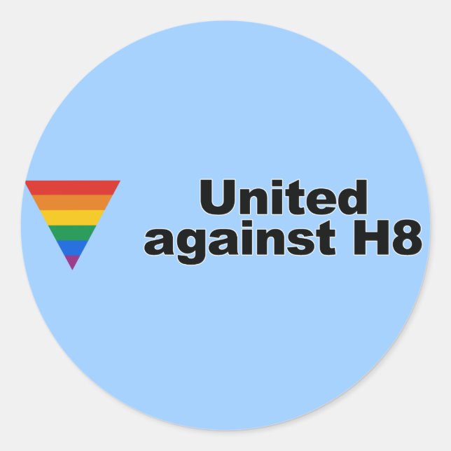 United against H8 Bumper Sticker (Front)