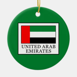 United Arab Emirates Ceramic Tree Decoration