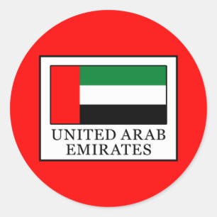 United Arab Emirates Classic Round Sticker