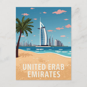 United Arab Emirates coastline Postcard