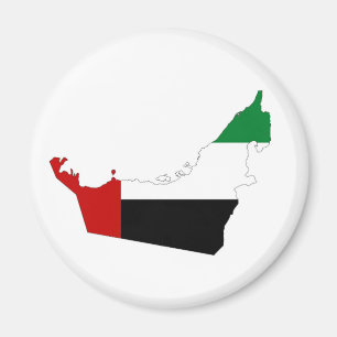 united arab emirates country flag map shape symbol magnet
