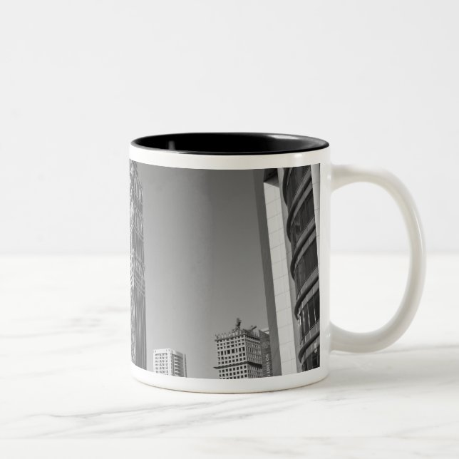 United Arab Emirates, Dubai, Dubai City. 2 Two-Tone Coffee Mug (Right)