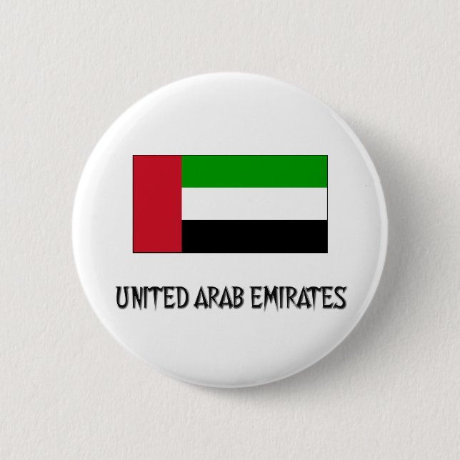 United Arab Emirates Flag 6 Cm Round Badge (Front)