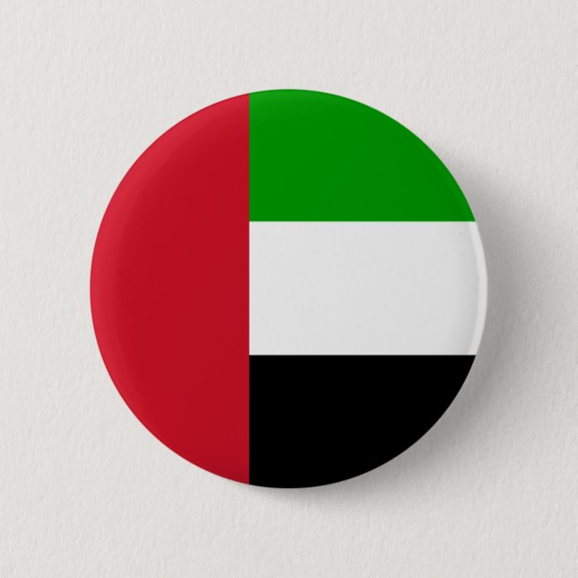 united arab emirates flag 6 cm round badge (Front)