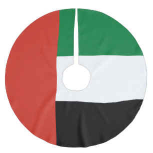 United Arab Emirates flag Brushed Polyester Tree Skirt