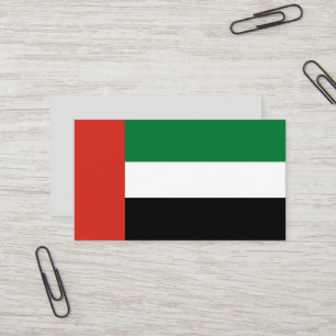 United Arab Emirates flag Business Card