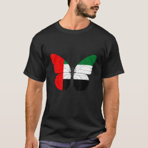 United Arab Emirates Flag Butterfly Emirati Graphi T-Shirt