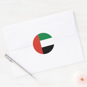 United Arab Emirates flag Classic Round Sticker