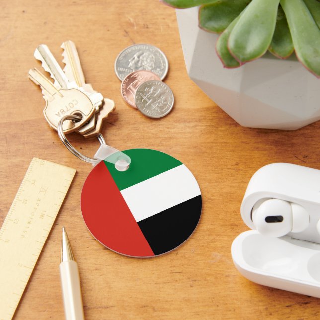 United Arab Emirates flag Key Ring (Desk)
