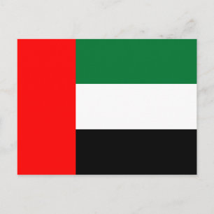 United Arab Emirates flag Postcard