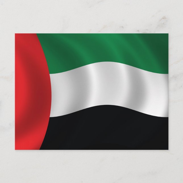 United Arab Emirates Flag Postcard (Front)