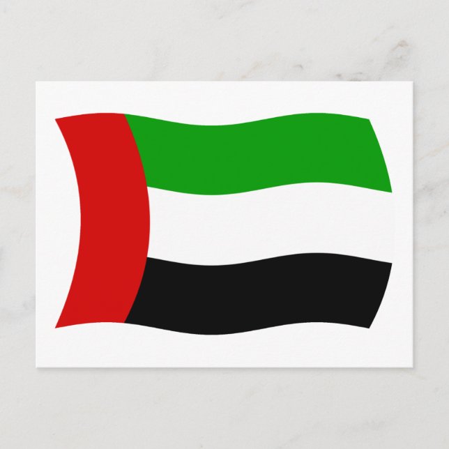 United Arab Emirates Flag Postcard (Front)