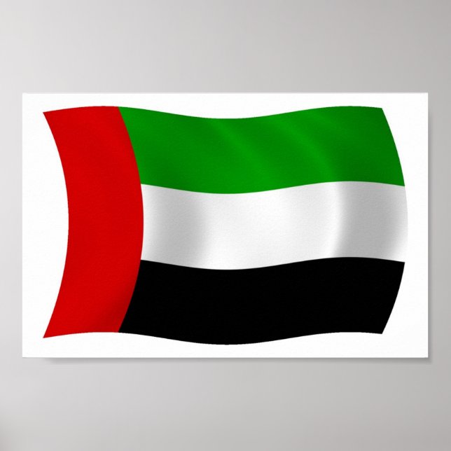 United Arab Emirates Flag Poster Print (Front)