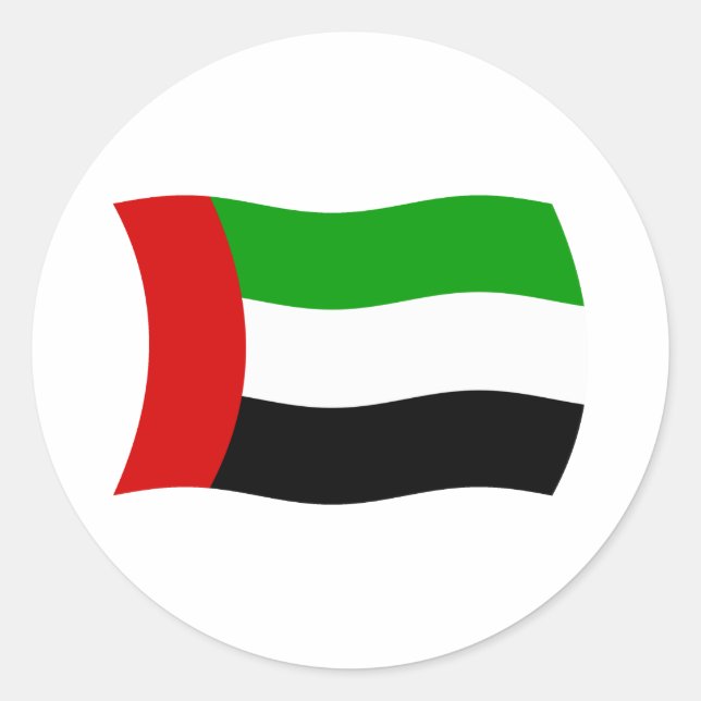 United Arab Emirates Flag Sticker (Front)