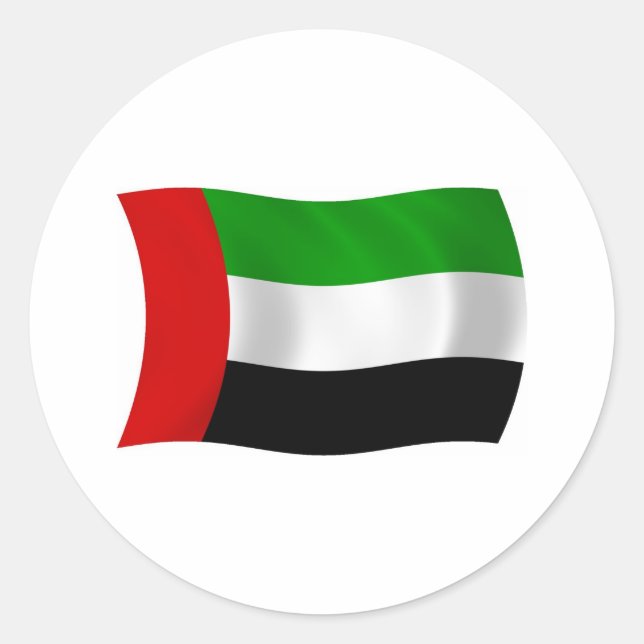 United Arab Emirates Flag Sticker (Front)