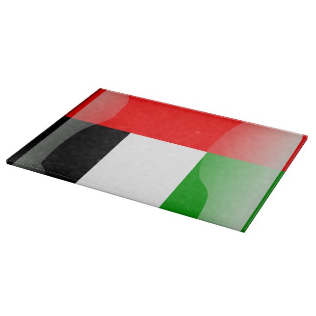 United Arab Emirates glossy flag Cutting Board (Corner)