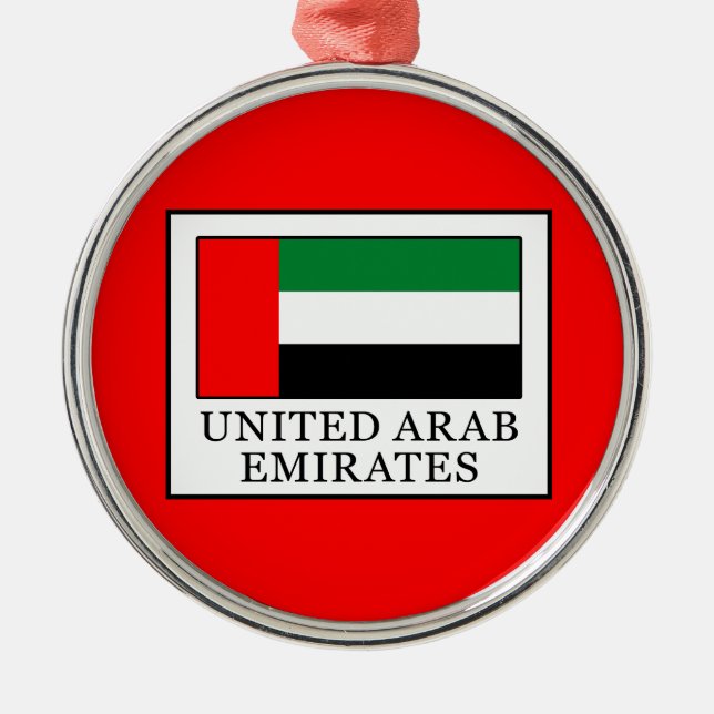 United Arab Emirates Metal Tree Decoration (Front)