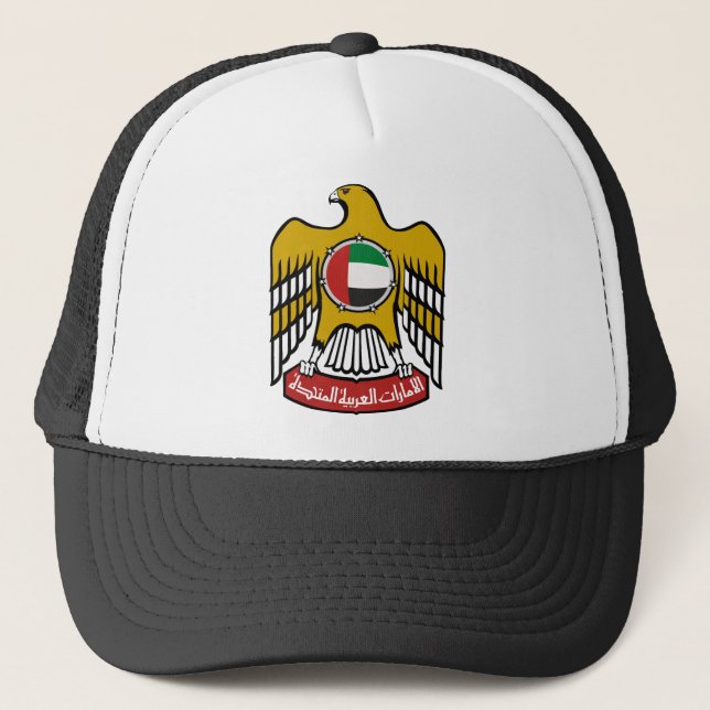 United Arab Emirates National Emblem Trucker Hat (Front)