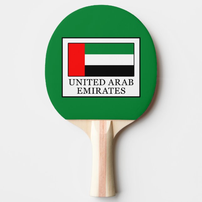 United Arab Emirates Ping Pong Paddle (Front)