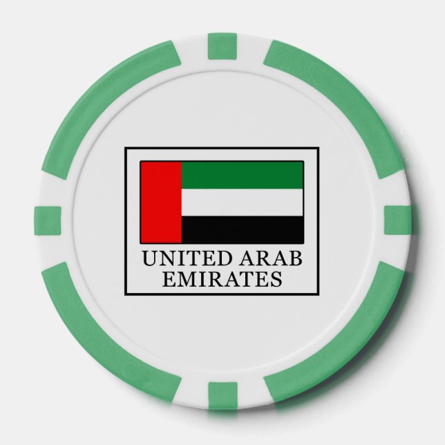 United Arab Emirates Poker Chips (Front)