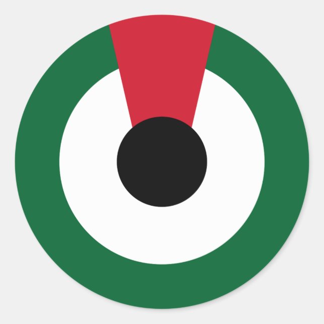 United Arab Emirates UAE country flag roundel symb Classic Round Sticker (Front)