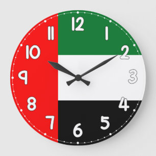United Arab Emirates UAE Flag Wall Clock