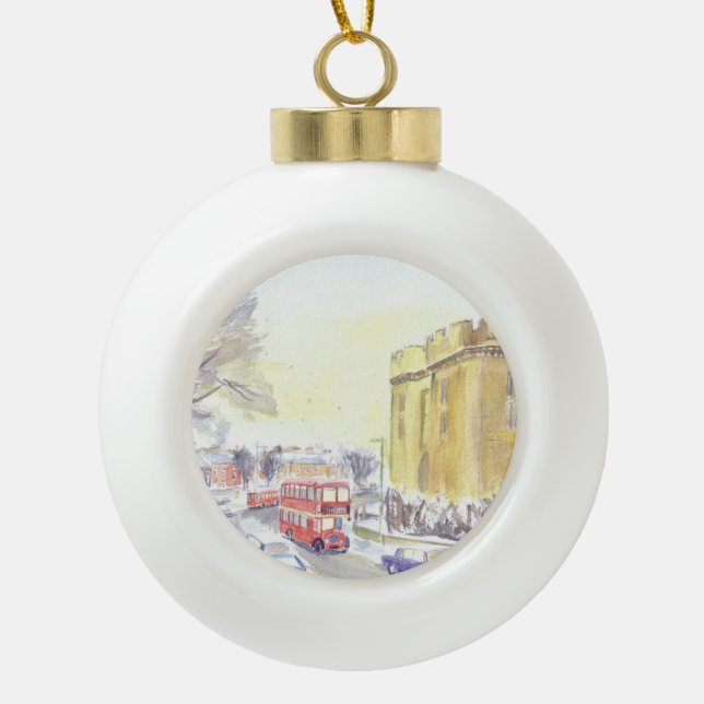 United Bristol Loddeka  FLF Christmas bauble. Ceramic Ball Christmas Ornament (Front)