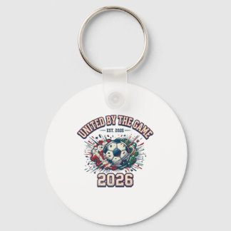 United By The Game 2026 Football World Cup Fan Tee Key Ring