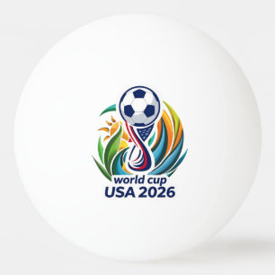 United by the Game: 2026 Soccer Celebration Design Ping Pong Ball