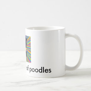 united colors of poodles coffee mug