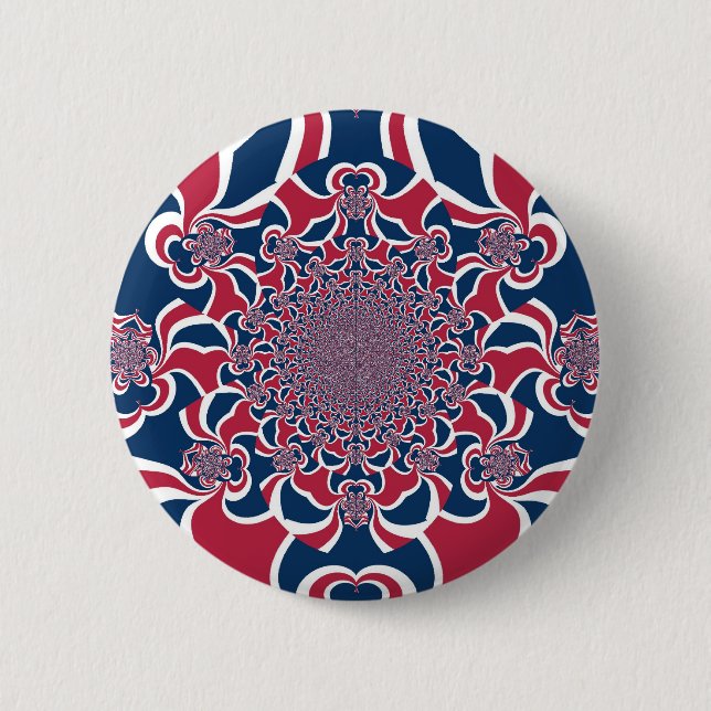 United Colours: Colourful Global Pattern 6 Cm Round Badge (Front)
