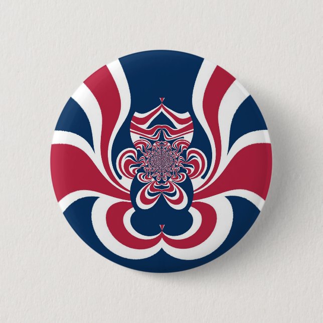 United Colours: Colourful Global Pattern 6 Cm Round Badge (Front)