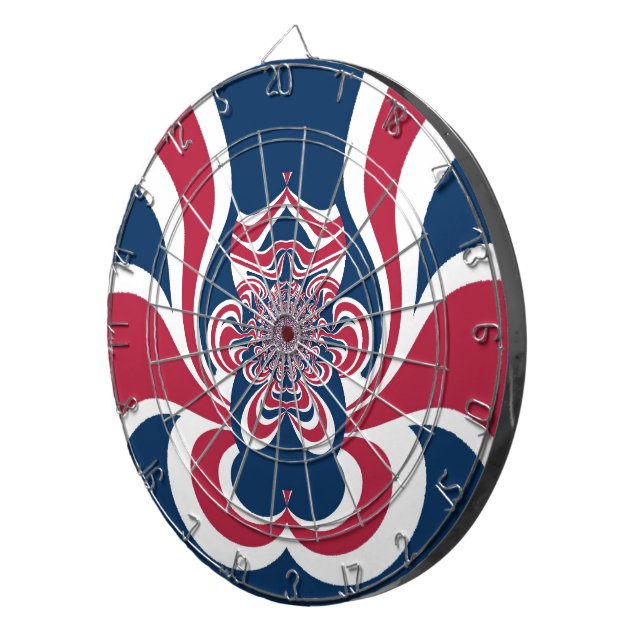 United Colours: Colourful Global Pattern Dartboard (Front Right)