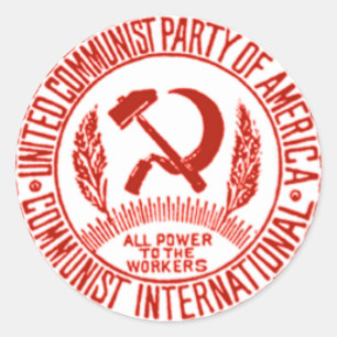 United Communist Party of America Classic Round Sticker
