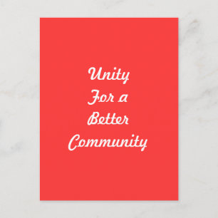 United Community Postcard