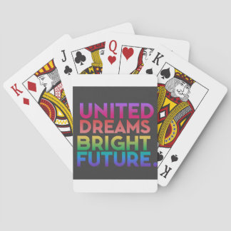 United dreams bright future playing cards