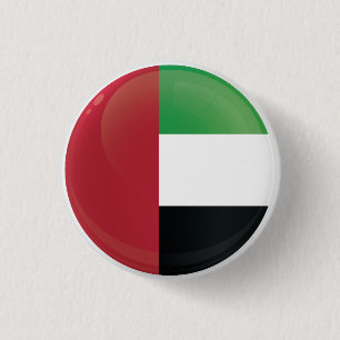 United Emirat Arab Round Icon Flag 3 Cm Round Badge